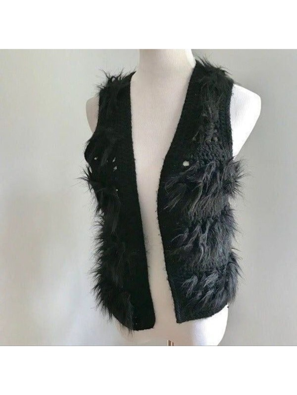 I Love H8l by Jeanne Pierre Furry Vest